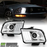 Upgrade Style 2005-2009 Ford Mustang Led Tube Projector Headlights Headlamps. Fixed Price $165.99.
