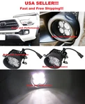 White 6000k Led Fog Lights W/ Brackets For Toyota Tundra Tacoma 4runner 2010-23. Fixed Price $89.97.
