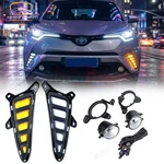 Led Drl Daytime Running Fog Lights W/ Switch Kit For Toyota C-hr Chr 2016-2019. Fixed Price $78.98.