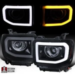 Black Smoke Fit 2015-2019 Gmc Sierra 2500hd 3500hd Led Tube Projector Headlights. Fixed Price $309.99.
