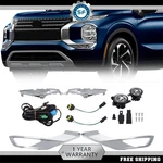 2pcs Fog Lights For Mitsubishi Outlander 2022-2024 Led Type Lamp Left+right Side. Fixed Price $77.94.