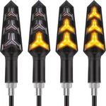 Kinstecks 4pcs Motorcycle Turning Indicators Flowing Turn Signal Lights Black. Fixed Price $26.15.