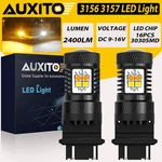 Auxito 3157 16-led Switchback Dual Color White Yellow Amber Turn Signal Light A. Fixed Price $18.04.