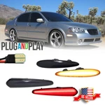 4x Smoke Amber+red Led Side Marker Lamp Assembly Kit For 2000-2003 Nissan Maxima. Fixed Price $54.99.