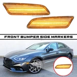 Clear Lens For 2020-2024 Hyundai Sonata Led Front Bumper Amber Side Marker Light. Fixed Price $32.99.
