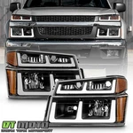 For 2004-2012 Chevy Colorado Gmc Canyon Pickup Led Tube Headlights Left+right. Fixed Price $114.99.