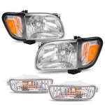For 2001- 2004 Toyota Tacoma Headlights Corner Signal Lights Bumper Lamp Pair. Fixed Price $73.82.