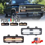 2x Chrome Switchback Led Drl Signal Lights For Chevy Gmc Van Jimmy Pickup Truck. Fixed Price $79.99.