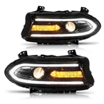 Fit For Dodge Charger 2015-2023 Halogen Led Drl Projector Headlights Lamps Pair. Fixed Price $191.61.
