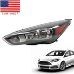 Halogen Headlight For 2015-2018 Ford Focus Black W/ Led Drl Left Driver Side Lh. Fixed Price $75.59.