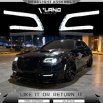 Pair Vland For 2011-2023 Chrysler 300 Black Led Drl Projector Headlights Front. Fixed Price $241.99.