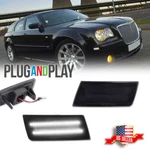 2x Smoke Lens White Led Front Side Marker Lights For 2005-2010 Chrysler 300 300c. Fixed Price $16.99.