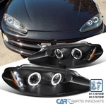 Black Fits 1998-2004 Dodge Intrepid Led Halo Projector Headlights Lamps L+r. Fixed Price $183.95.