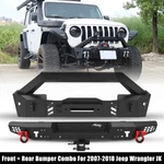 Front Bumper Rear W/d-rings For 2007-2018 Jeep Wrangler Jk Combo. Fixed Price $249.99.