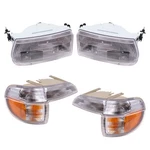 Brock Headlight And Park/signal/side Marker 4pc Set For Explorer Left Right. Fixed Price $91.90.