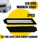 Smoke Housinbg Led White Front Side Marker Light For 2010 2011-2015 Chevy Camaro. Fixed Price $20.89.