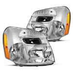 2pcs For 2005-2009 Chevy Equinox Headlights Chrome Amber Corner Headlamp 05-09. Fixed Price $60.49.
