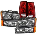 Headlight Tail Lights Assembly Combo Compatible With 03-06 Chevy Silverado Av.... Fixed Price $221.05.