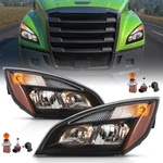 For 2018-2024 Freightliner Cascadia Halogen Headlights Headlamps W/bulbs Black. Fixed Price $189.99.
