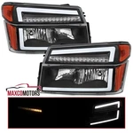 Black Headlights+led Corner Lamps Fits 2004-2012 Chevy Colorado Gmc Canyon Tube. Fixed Price $152.49.