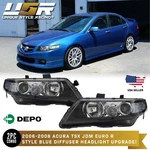 Depo Euro R Cl7 Jdm Headlights Blue / Clear Lens Fit 2006-2008 Acura Tsx. Fixed Price $424.95.