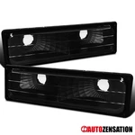 Fit 1988-1998 C10 Silverado Gmc Sierra Black Bumper Lights Parking Turn Signal. Fixed Price $21.61.