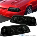 Fits 1987-1993 Ford Mustang Replacement Smoke 1pc Style Headlights Corner Lamps. Fixed Price $117.95.