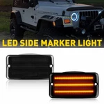 2x Smoke Amber Led Bumper Signal Light Fit For 97-06 Jeep Wrangler Tj Eoa. Fixed Price $34.99.