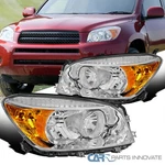 Fits 2006-2008 Toyota Rav4 Clear Headlights Assembly Left+right Pair Lamps 06-08. Fixed Price $78.95.