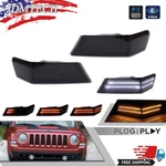 Smoke Switchback Led Drl Turn Signal Light Front Pair Set For 07-14 Jeep Patriot. Fixed Price $54.99.