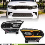 For Dodge Durango 2021-2024 Black Full Led Headlight Assembly W/ Bulbs W/o Afs. Fixed Price $389.99.
