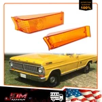 For 1970-1972 Ford F100 F250 F350 Pair Amber Front Turn Signal Light Lamp Lenses. Fixed Price $29.99.