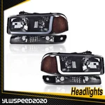 Led Drl Headlights W/ Bumper Signal Lamps Smoked Fit For 99-07 Gmc Sierra Yukon. Fixed Price $80.65.