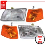 New Turn Signal Lights, Headlights Kit 4pc Halogen For 2000-2003 Volvo Vnl Base. Fixed Price $226.99.