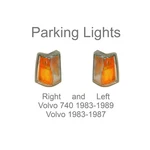 Pair Parking Light Volvo 740 (83-89) 760 (83-87) New Left And Right. Fixed Price $79.99.