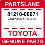 Toyota Lexus Genuine Oem New Front Bumper (rh) Side Fog Light Lamp 81210-06071. Fixed Price $88.81.