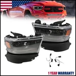 Halogen Upgrade To Full Led Black Headlight For 2019-2024 Ram 1500. Fixed Price $420.56.