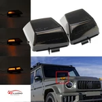 2pcs Smoke Lens Amber Led Fender Turn Signal Lights For 2019-2024 Benz G 63 Amg. Fixed Price $119.99.