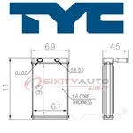 Tyc Hvac Heater Core For 1964-1967 Buick Special Heating Air Conditioning Fn. Fixed Price $93.12.