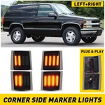 4pcs Dynamic Led Side Corner Marker Lights 5977460 For Chevy C/k 1500 3500 2500. Fixed Price $8.99.