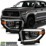 For 2018-2021 Toyota Tundra Black W/ Led Drl Headlights Headlamps Left+right. Fixed Price $255.96.
