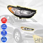 For 2017-2020 Ford Fusion Passenger Halogen Headlight With Bulbs Led Drl Rh. Fixed Price $105.99.