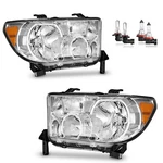 Headlights For 2007-2013 Toyota Tundra 2008-2017 Sequoia Left+right With Bulbs. Fixed Price $89.98.