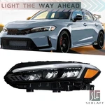 Fit For Honda Civic 2022 2023 Full Led Headlights Assy Black Set Driver Left. Fixed Price $144.10.