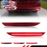 2x Rear Bumper Reflector Red Led Tail Brake Signal Lights For 16-17 Honda Accord. Fixed Price $34.99.