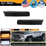 2x Smoke Amber Led Parking Signal Lights For 73-79 Ford F-150 Truck 78-79 Bronco. Fixed Price $64.99.