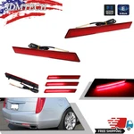 Red Bumper Reflector Turn Signal Lights For 13-17 Cadillac Xts Rear Left & Right. Fixed Price $29.99.