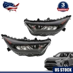 For 2019-2022 Toyota Rav4 Le Xle Headlight Assembly Chrome & Black Led Pair. Fixed Price $126.88.