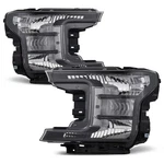 Pair For 2018-2020 Ford F150 Pickup Truck Halogen Headlights Lamps Chrome Black. Fixed Price $129.99.