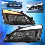 For 03-07 Honda Accord Cm Jdm Black Led Drl Tube Headlights Lamps Pair Lh & Rh. Fixed Price $161.99.